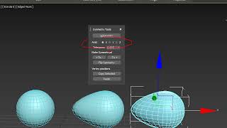 3DS Max / Modeling : symmetry tool