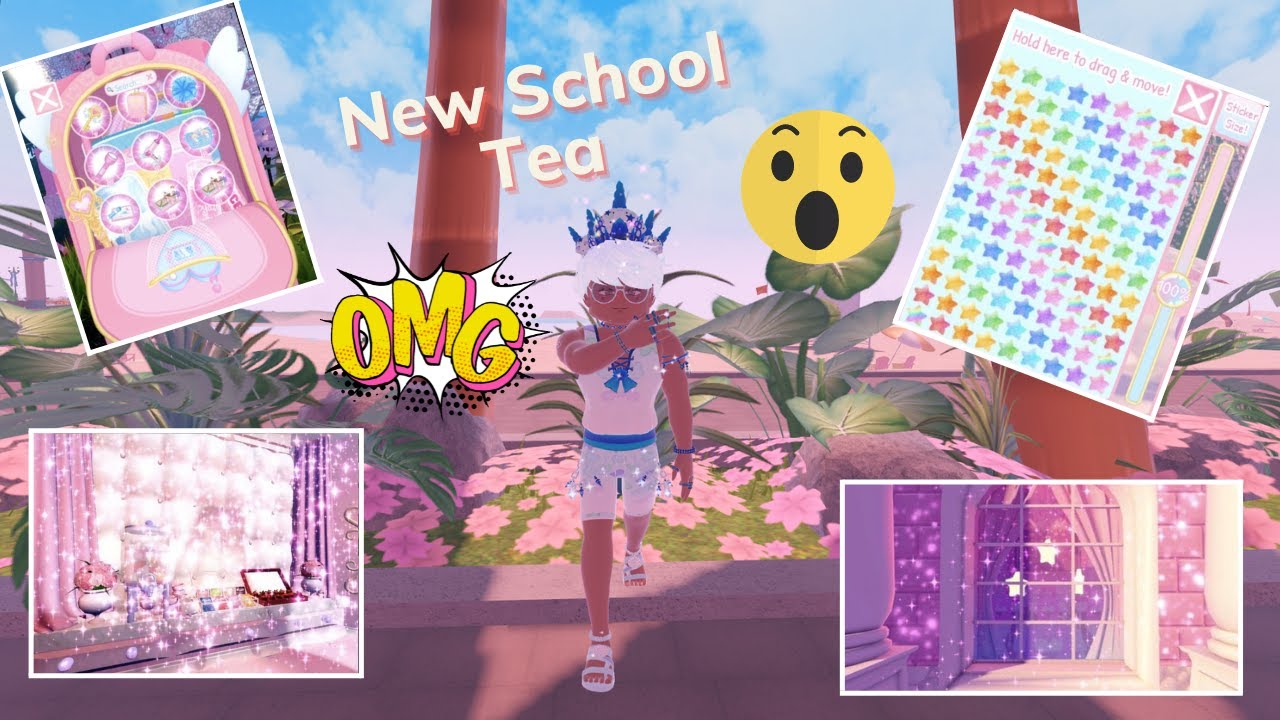 NEW BACKPACK! New Items, Plus More New School Tea Royale High YouTube