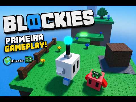 Jogamos BLOCKIES Pela Primeira Vez... #blockies #roblox #gameplay