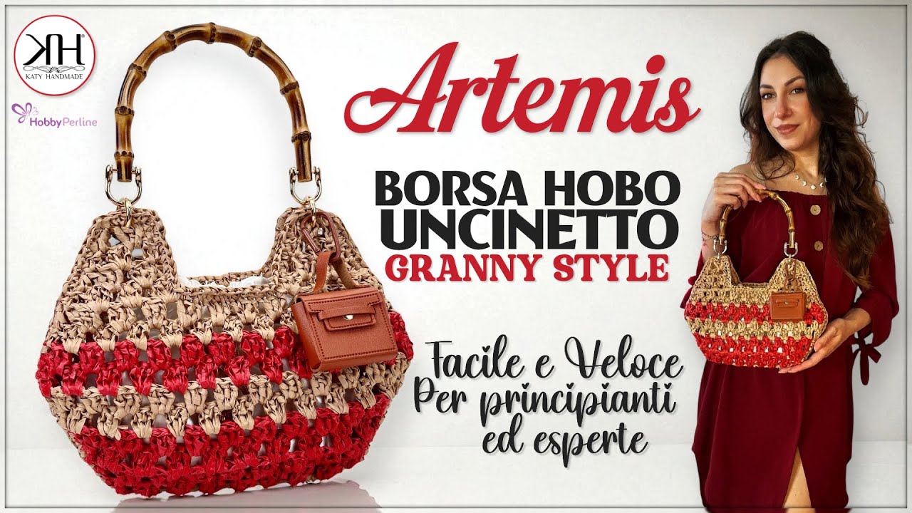 Borsa all’uncinetto “Artemis” – Tutorial facile con punto granny