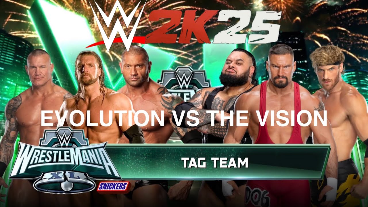 WWE2K25 - TEAM EVOLUTION ПРОТИВ TEAM THE VISION | КОМАНДНЫЙ МАТЧ 6 НА 6
