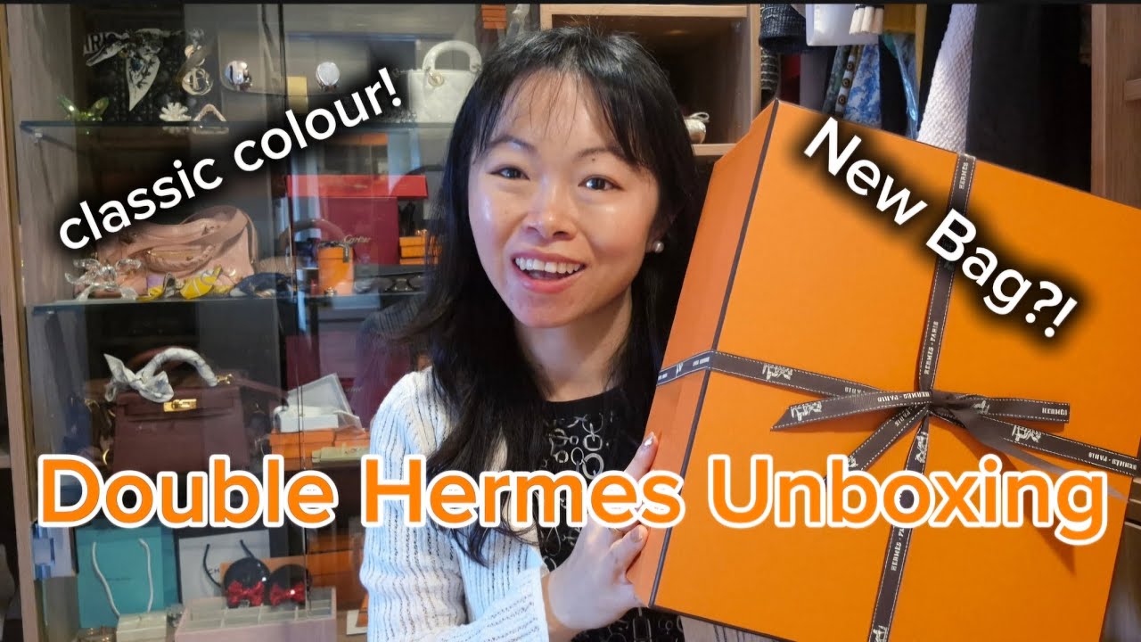 New Hermes Double Unboxing! New Bag! in a Classic Hermes Colour 