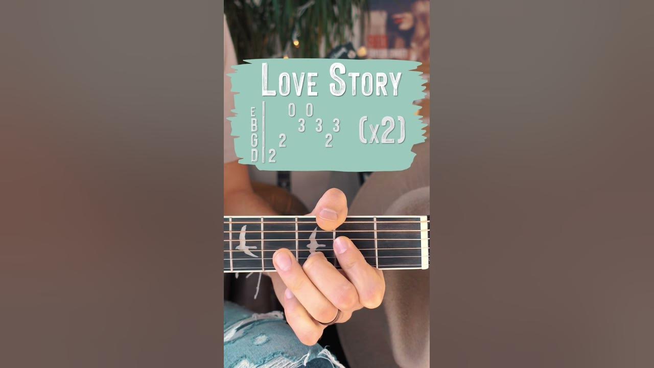 Love Story Taylor Swift Guitar Lesson // Love Story Guitar Tutorial #Shorts