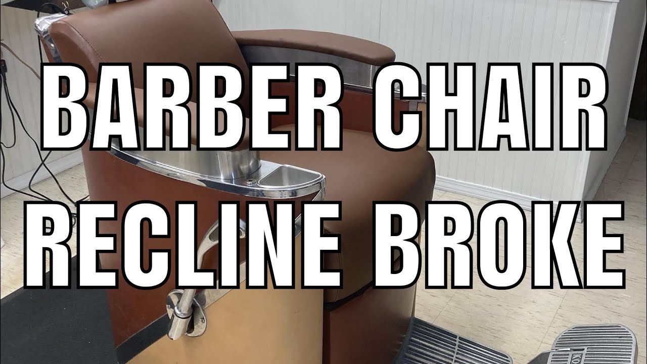 Barber chair recline repair. YouTube
