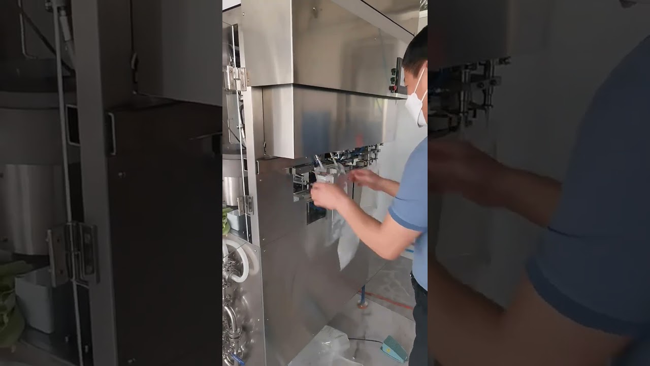 Semi Automatic Soft Bag Filling and Sealing Machine Saline I.V solution Filler