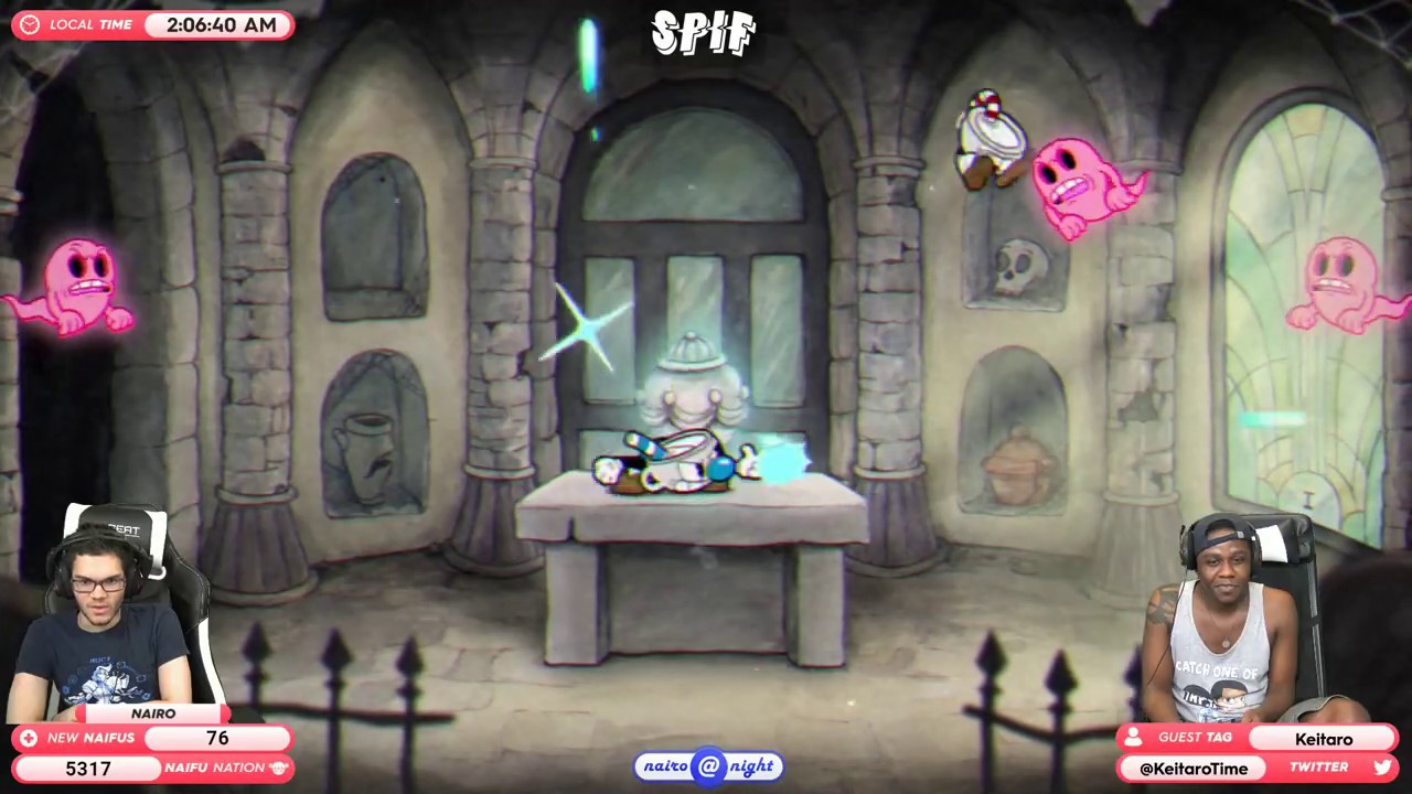 Carrying Keitaro in Cuphead