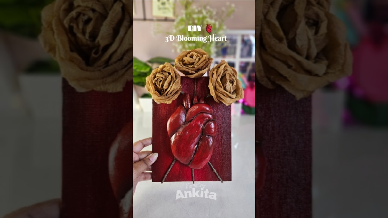 DIY 3D Blooming Heart 