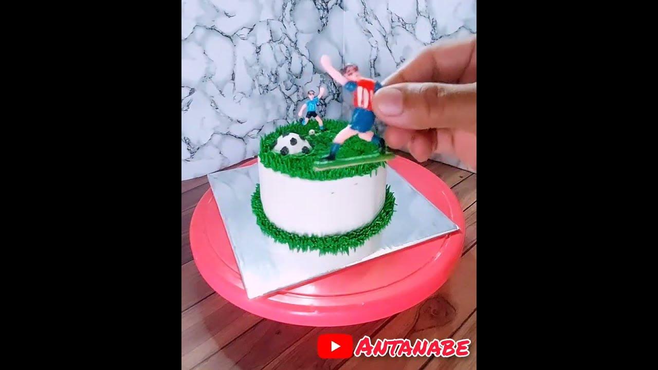 KUE ULTAH TEMA SEPAK BOLA... KUE ULTAH SEDERHANA DAN MUDAH