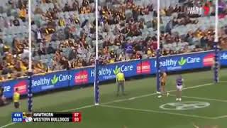 Maltese Australian Commentator shouting LIBA LIBA LIBA in AFL match in Australian football league.