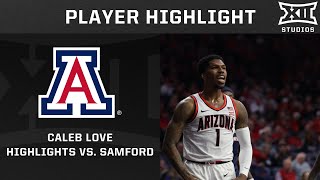 Caleb Love Highlights vs. Arizona | 2024-25 Big 12 Men’s Basketball