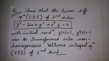 Integral Equation-Lecture 2