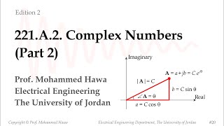 221.A.2. Complex Numbers (Part 2)