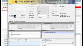 Encompass - How to Open a Title Order