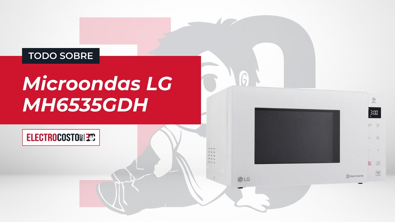 Microondas LG Smart Inverter, 25 litros y grill - MH6535GDS · LG