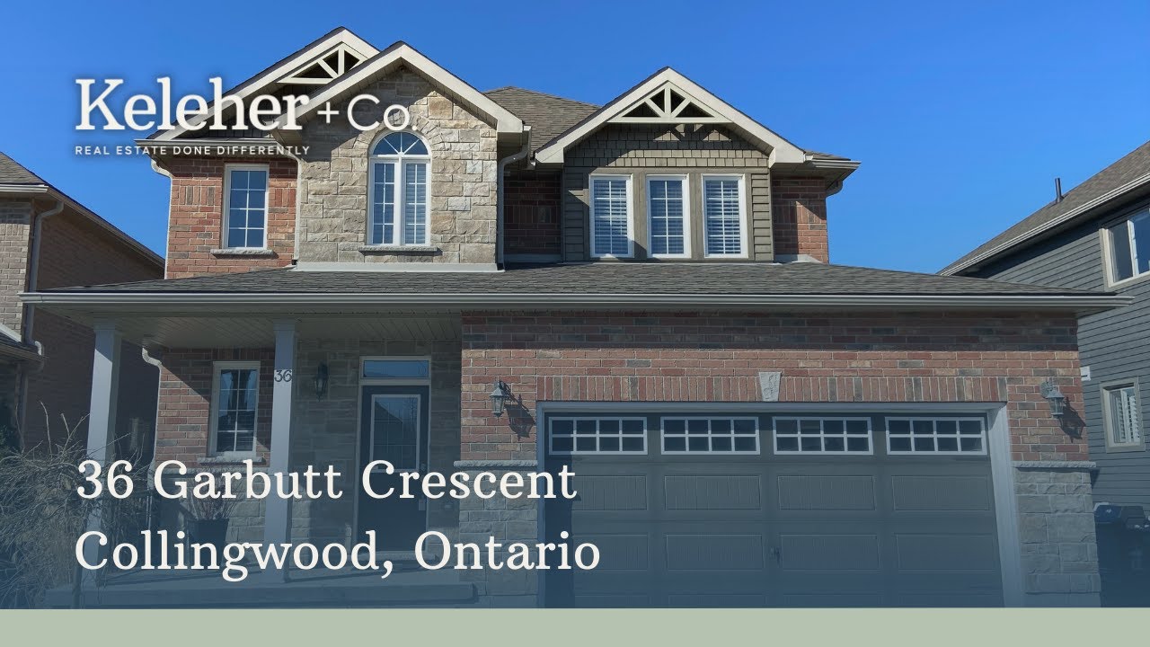 FOR SALE 36 GARBUTT Crescent, Collingwood, Ontario L9Y 0H6 YouTube