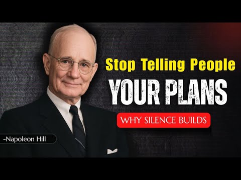 Stop Telling People Your Plans The Hidden Advantage Napoleon Hill 