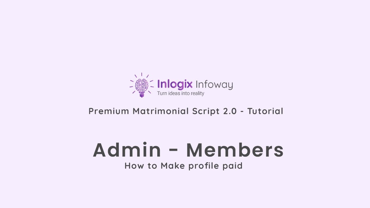 Inlogix Infoway - Premium Matrimonial Script 2.0 - Admin - Members ...