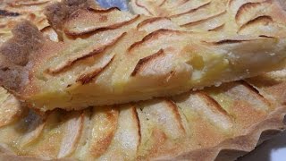 Tarte au pomme...تارت التفاح بسيطة ولذيذة