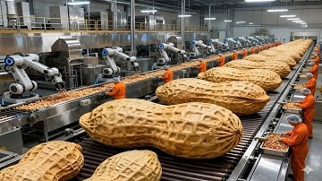 Inside a state of the art processing plant, Planters processes billions of peanuts into salted roast