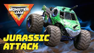 Dinosaur Monster Truck!? Jurassic Attack!/ Most Epic Monster Jam Trucks / Episode 10