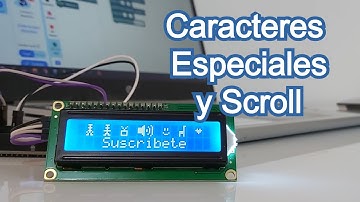 Arduino din Código || Caracteres Especiales y Scroll || Presentamos Extensión LCD I2C V2