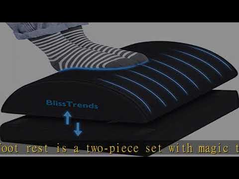 BlissTrends Foot Rest for Under Desk at Work Versatile Foot Stool Knee  PainBlack