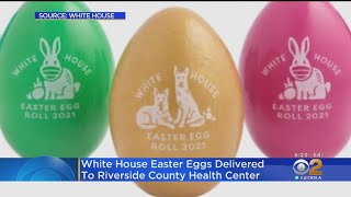White House Sends Commemorative Easter Eggs To Riverside County COVID Vaccine Site