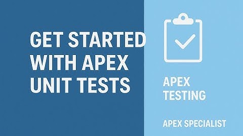 Get Started with Apex Unit Tests || Apex Testing  || Apex Specialist