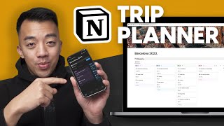 How I plan and organize my trip using Notion [Template Download] screenshot 1