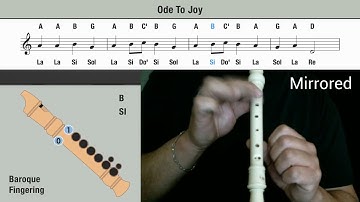 Ode to Joy Recorder Follow Along