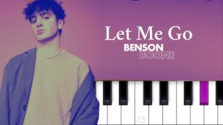 Benson Boone - Let Me Go (Piano tutorial)