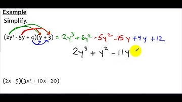 8-3 Example 2 Multiplying a Binomial and a Trinomial