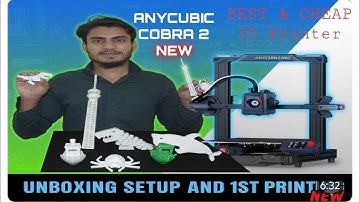 Full Setup & First Printing Test | ANYCUBIC COBRA 2 neo  (Best 3D Printer 2025) #cad #3dmodel