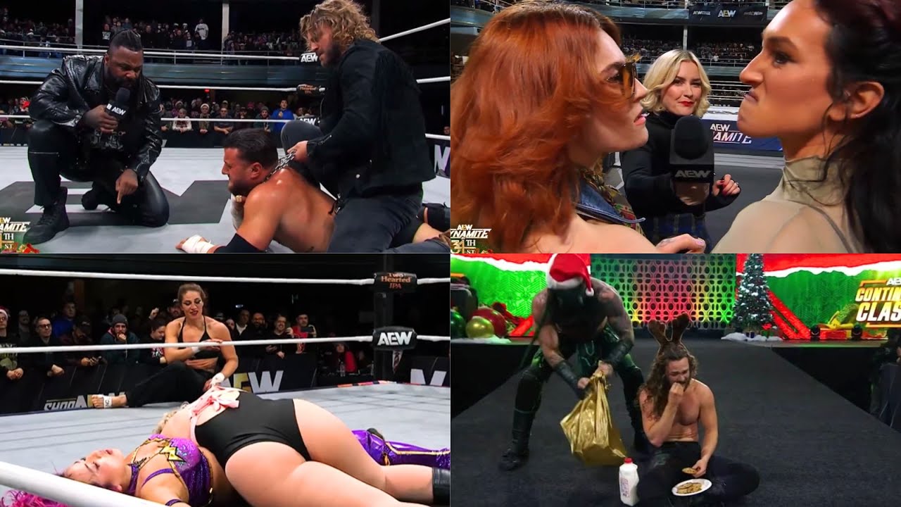 Результаты AEW Dynamite от 24.12.25: MJF задушили, Марина разгромила Тони и Мину, Крис и Джейми в...