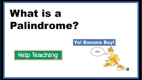 What is a Palindrome? | Vocabulary Lesson