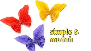 Cara membuat kupu-kupu dari kertas-origami butterfly-dekorasi