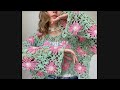 كروشيه طريقه عمل بلوزه توب فستان وحده جراني ورده مع طريقه التشبيك باسهل طريقه كروشيه حبيبه