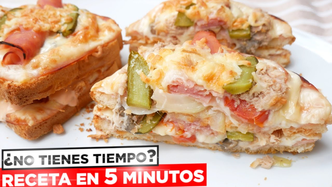 SÁNDWICH BRUTAL en 5 MINUTOS 🥪🤩 Barato y al HORNO.