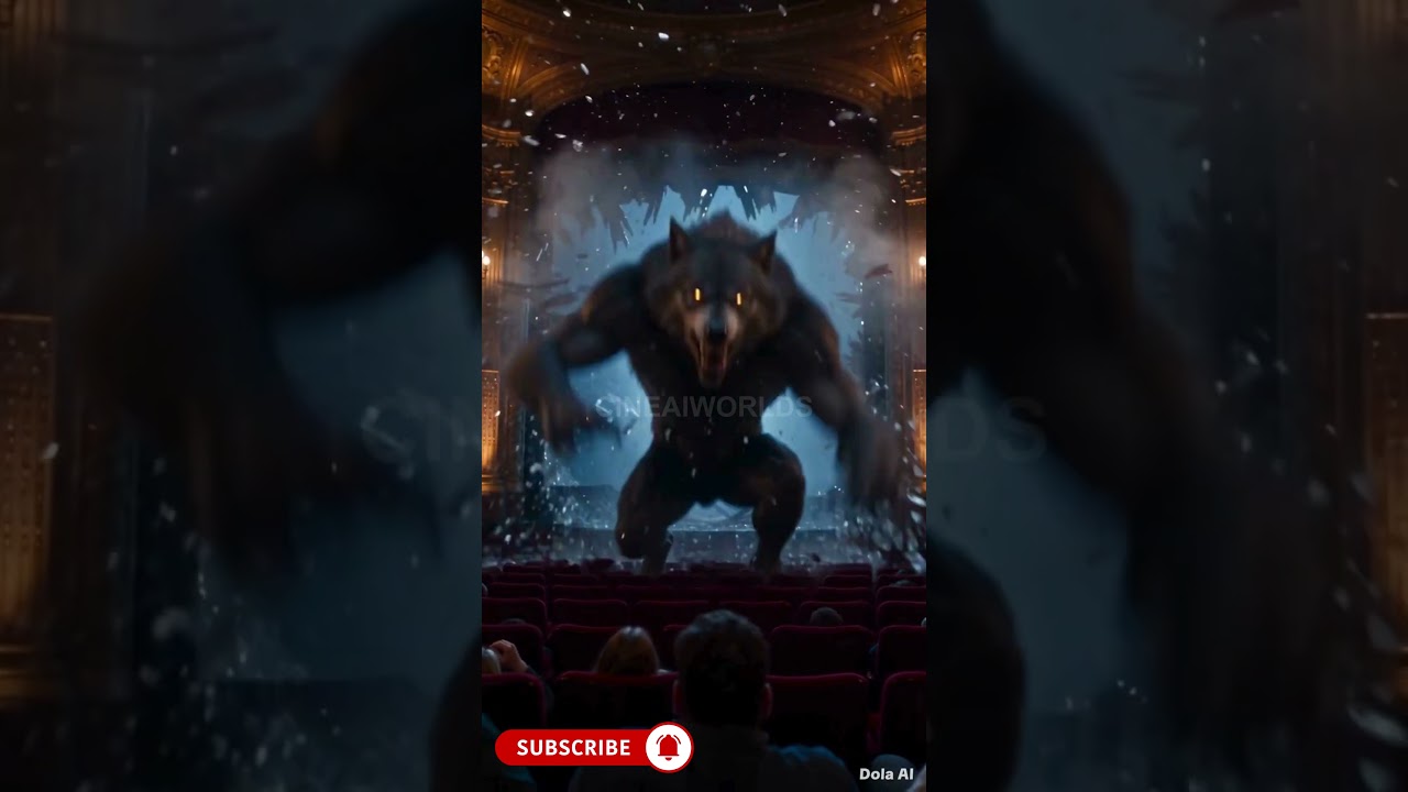 The Werewolf Escaped the Horror Movie 🐺😱