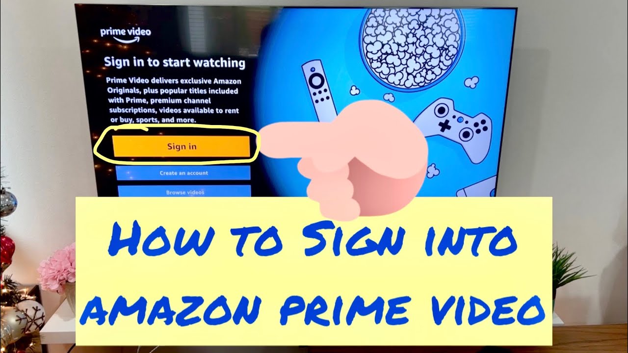 How To Sign In Amazon Prime Video Account From Smart Tv Youtube