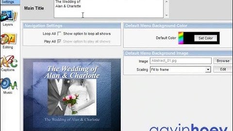 Create Custom Menus in Proshow - Week 22