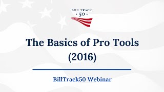 BillTrack50 Webinar - The Basics of Pro Tools Recording - Jan 2016