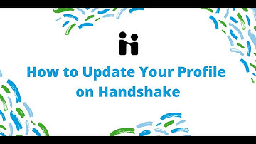 How to update your Handshake profile