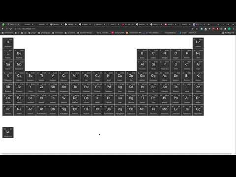 periodic table ( react js)
