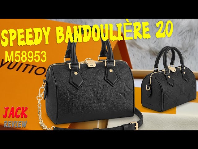 Unboxing Louis Vuitton speedy 20 bandouliere Black 2021 