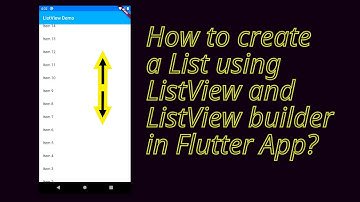 ListView and ListView builder in #Flutter app | #DevKage