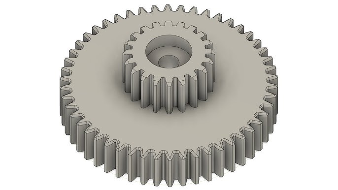 How to Design and 3D print basic spur gears, and how to attach them to  shafts (Gears part 1/7) 