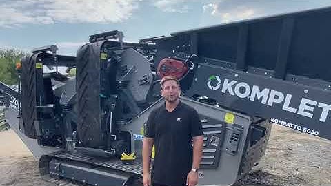 Kompatto 5030 tracked screener, full set up in just 15 minutes