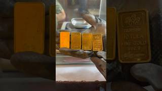 Melting gold bullion | 442 gram gold | Rakesh bullion Resimi