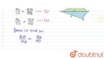 Infigure, If LM || CB and LN || CD, prove that (A M)/(A B)=(A N)/(A D).  | 10 | TRIANGLES | MATH...